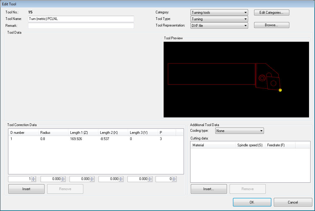 Edit turning tool